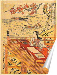   Постер Преданность (Голень), изображенная как Murasaki Shikibu, от ряда