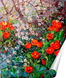   Постер В весеннем саду
