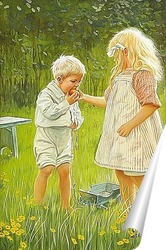  Мальчик и снежный ком