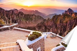   Постер Горы Хуаншань в Китае