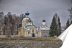  Александро-Свирский мужской монастырь.Храм во дворе.