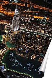  Постер Вид с самого высокого здания в мире «Бурдж-Халифа»