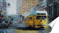   Постер San Francisco Yellow Trolley