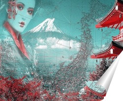   Постер Японская пагода