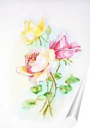   Постер Три розы