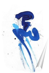   Постер серия работ "Вдохновение",артикул: 1.10 Название "Синяя гладь"