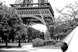  Французский мальчишка на остановке такси.