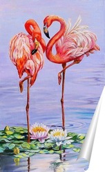   Постер Свидание фламинго