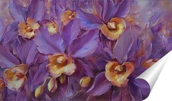  Постер Сиреневые орхидеи 