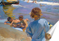  Дети в море, Валенсия пляж