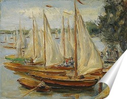   Постер Парусные лодки на озере Ваннзее