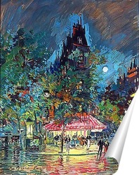   Постер Ночной Париж