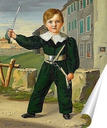   Постер Портрет мальчика в военной форме, 1833