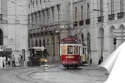  красный трамвай