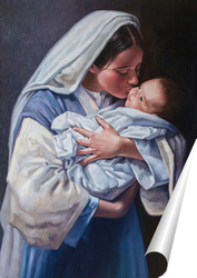   Постер Мария с младенцем