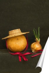  Очень простой натюрморт с жёлтыми вилками