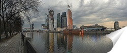   Постер Панорама Москва-сити
