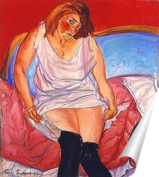   Постер Отдыхающая женщина  