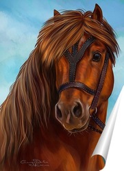   Постер Рыжий конь
