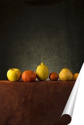  Натюрморт с виноградом и оранжевыми шариками