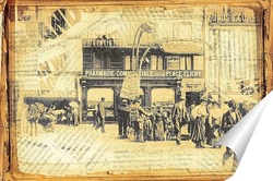   Постер Метро Парижа 1905 года