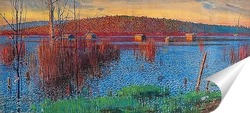  Закат В Лапландии.