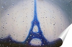   Постер Paris. La pluie. Париж. Дождь.