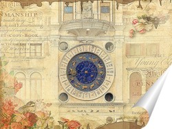   Постер Астрологические часы
