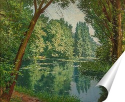  Постер Озеро с кувшинками