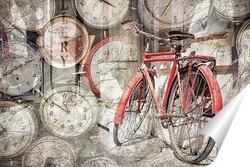   Постер Красный велосипед