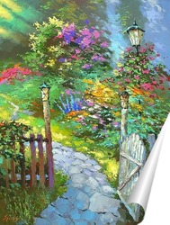   Постер Расвет в саду