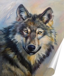   Постер Волк, серый волк