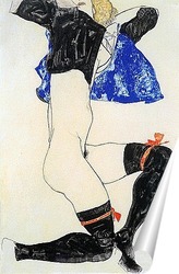   Постер Женщина с черными чулками, 1913