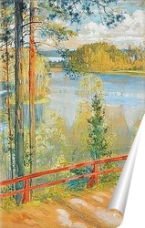   Постер Пейзаж озера