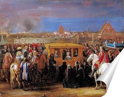   Постер Вьезд Людовика XIV и Марии-Терезы в Дуэ 23 августа 1667 года