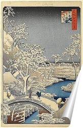   Постер Сто знаменитых видов на Эдо 108