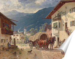  Охотники в зимнем лесу