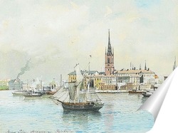  Вид на Стокгольм из Скеппсхольмена