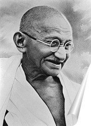   Постер Ганди
