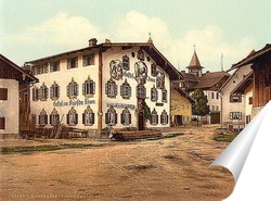   Постер Обераммергау, Верхняя Бавария, Германия. 1890-1900 гг