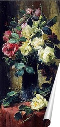   Постер Розы в вазе