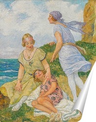   Постер Три женщины у моря.