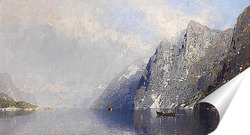   Постер Норвежский фьорд пейзаж