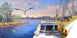   Постер Город-порт Санкт-Петербург