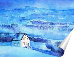   Постер Дом в синих горах