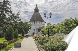  Соборная колокольня с Пречистинскими воротами. Астраханский кремль.