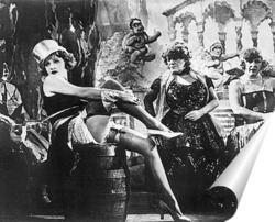   Постер Марлен Дитрих в фильме<Голубые ангелы>.1930г.