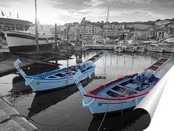   Постер Рыбацкие лодки в порту Касиса