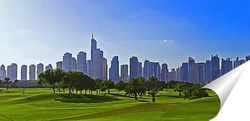   Постер Городской пейзаж в Дубае