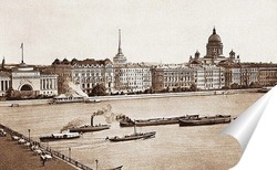   Постер Вид на Адмиралтейскую набережную 1887  –  1895